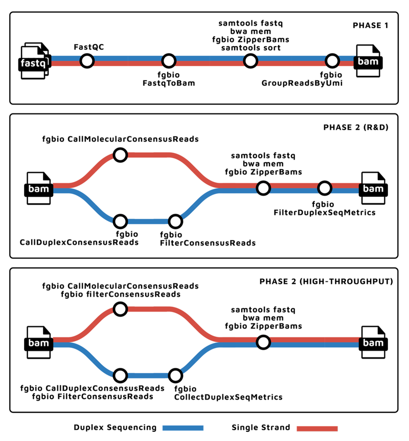 Subway diagram of the fastquorum pipeline